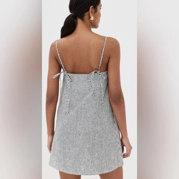 Reformation Aubree 100% linen Vineyard stripe - Picture 2 of 4